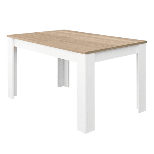 Mesa de jantar extensível Kendra 140 Artik White (Branco mate) - Carvalho canadiano 140u2013190 x 78 x 90cm cm