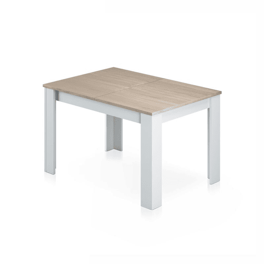 Mesa de jantar extensível Kendra 140 Artik White (Branco mate) - Carvalho canadiano 140u2013190 x 78 x 90cm cm