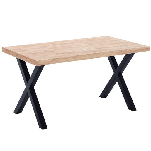 Mesa de jantar X-Loft 160 Carvalho selvagem - Preto 160x90 cm