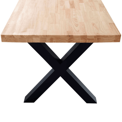 Mesa de jantar X-Loft 160 Carvalho selvagem - Preto 160x90 cm