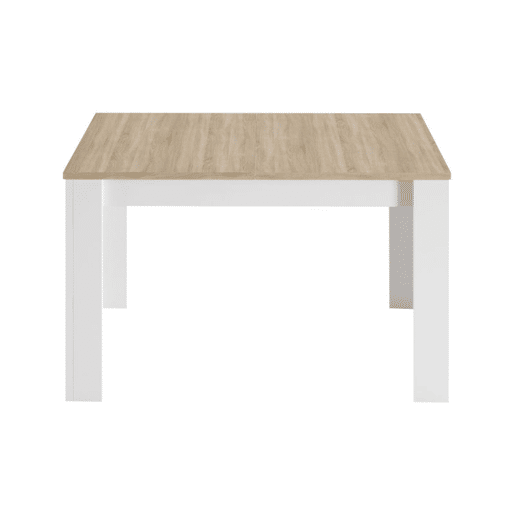 Mesa de jantar extensível Kendra 123 Artik White (Branco mate) - Carvalho canadiano 123u2013173 x 78 x 75cm cm
