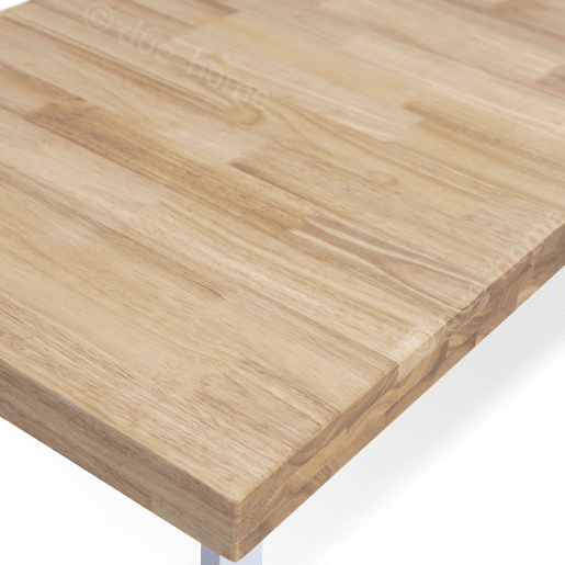 Mesa de jantar Natural Carvalho selvagem - Branco 140x80 cm