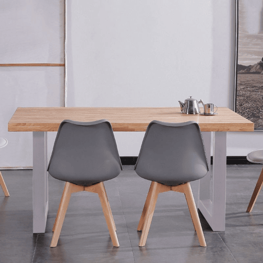 Mesa de jantar Loft 160 Carvalho selvagem - Branco 160x100 cm