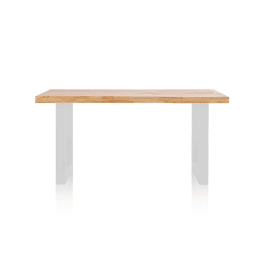 Mesa de jantar Loft 160 Carvalho selvagem - Branco 160x100 cm