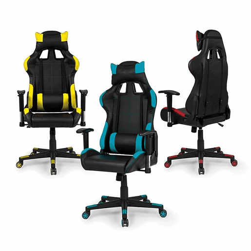 Cadeira de jogos Silverstone Preto - Silverstone Turquoise 67 x 124 x 68 cm