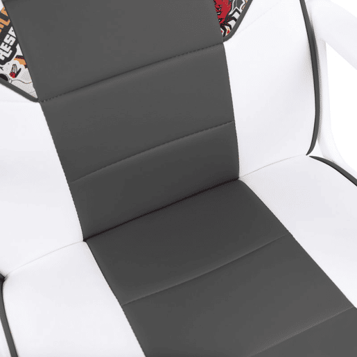Cadeira para jogos DRW Autocolante - Branco - Cinzento DRW 46,5 x 98-108 x 46cm cm