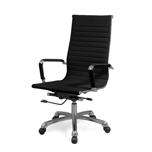 Cadeira de escritório Boss Preto 57 x 104u2013112 x 66 cm