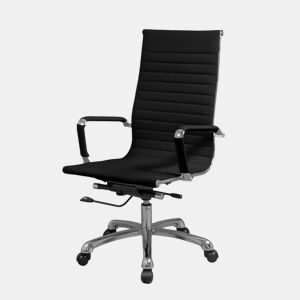Cadeira de escritório Boss Preto 57 x 104u2013112 x 66 cm