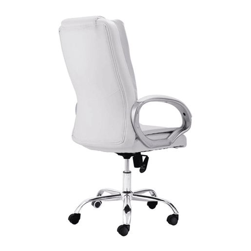 Cadeira de escritório Atlas Branco 68 x 114u2013122 x 64 cm