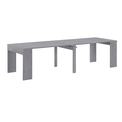 Mesa de consola extensível Epsilon Cimento cinzento 90 x 75 x 49 cm