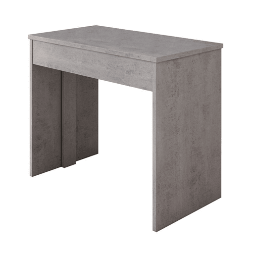 Mesa de consola extensível Epsilon Cimento cinzento 90 x 75 x 49 cm