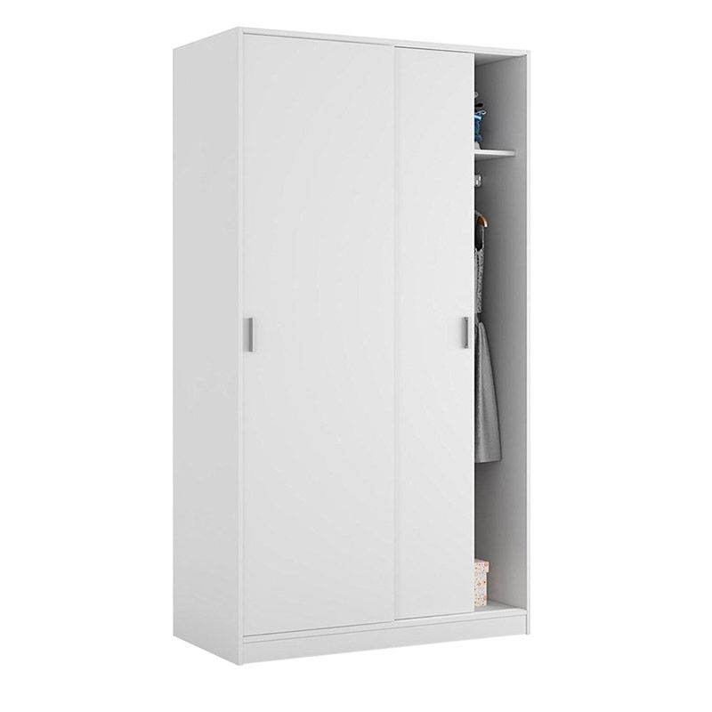 Armario max 2 puertas correderas blanco artik (blanco mate) 100 x 200 x 50 cm