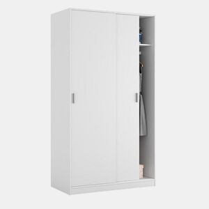 Máximo de 2 roupeiros com portas de correr Artik White (Branco mate) 100 x 200 x 50 cm