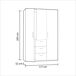 Armario Ward 3 puertas Armario Ward 3 puertas Blanco