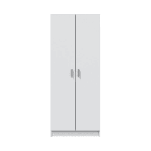 Armário multiusos 2 portas 3 zonas Branco 73 x 180 x 37cm cm Armário multiusos 2 portas 3 zonas Branco 73 x 180 x 37cm cm