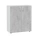 Armario Multiusos 2 puertas bajo Armario Multiusos 2 puertas bajo Blanco/ Gris