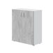 Armario Multiusos 2 puertas bajo Armario Multiusos 2 puertas bajo Blanco/ Gris
