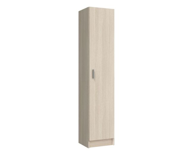 Armario de 1 puerta en roble 37x180 cm multiusos roble 37 x 180 x 37 cm