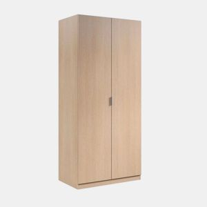 Roupeiro Low Cost 2 portas Carvalho 81 x 180 x 52cm cm