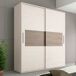 Armario 2 puertas correderas Uniq 180 Armario 2 puertas correderas Uniq 180 Blanco/ Gris