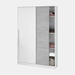 Máximo de 120 armários Branco Artik (Branco mate) - Cinzento Cimento 120 x 200 x 50 cm