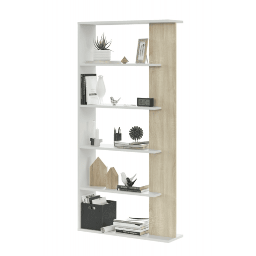 Estantes Alida Artik White (Branco mate) - Carvalho canadiano 90 x 180 x 25cm cm Estantes Alida Artik White (Branco mate) - Carvalho canadiano 90 x 180 x 25cm cm