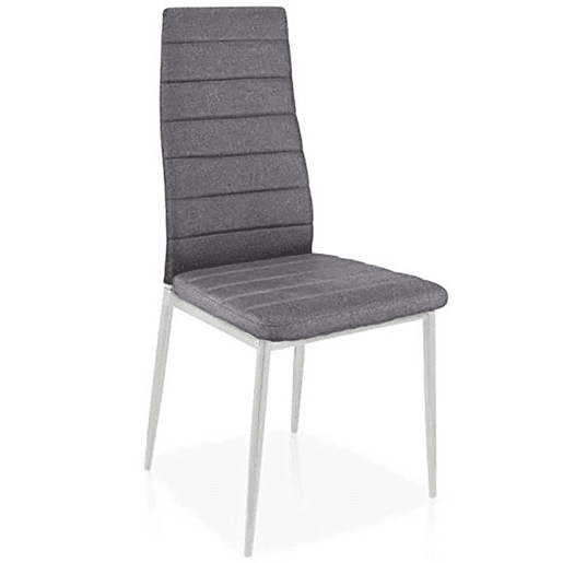 Conjunto de 6 cadeiras de jantar Yuri Cinzento-escuro-branco 39 x 97 x 38 cm