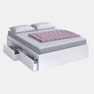 Cama Kendra Artik White (Branco mate) 156 x 37 x 196 cm