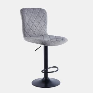 Conjunto de bancos da Grã-Bretanha Tecido cinzento - preto 48 x 98a120 x 52cm cm