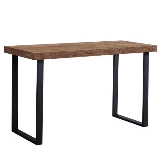 Mesa de estudo natural Carvalho boreal - Preto 120 cm
