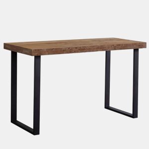 Mesa de estudo natural Carvalho boreal - Preto 120 cm