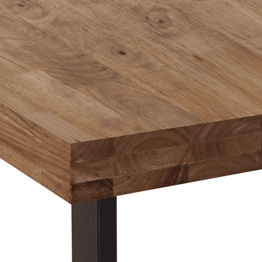 Mesa de estudo natural Carvalho boreal - Preto 120 cm