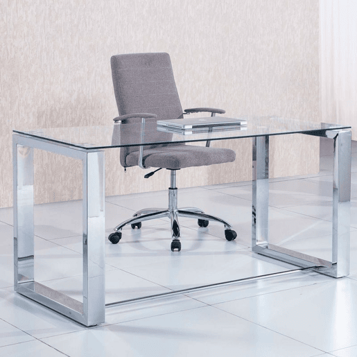 Mesa de escritório Metal cromado 140 x 75 x 70cm cm