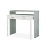 Secretária extensível Mesa Branco Artik (Branco mate) - Cinzento Cimento 98,5 x 87,5 x 36u201366 cm