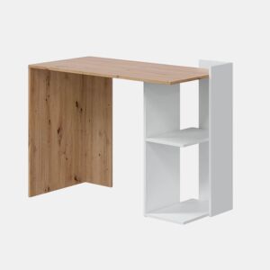 Mesa de escrita Kenya Artik Branco (Branco mate) - Carvalho Nodi 100 x 73 x 50 cm