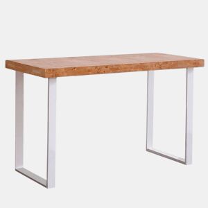 Mesa de estudo natural Carvalho selvagem - Branco 120 cm