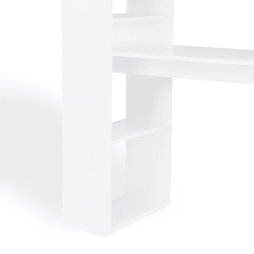 Mesa de estudo Qanik com prateleiras Branco 120,5 x 140 x 49,5 cm