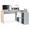 Mesa de escrita Adapta XL Artik White (Branco mate) - Carvalho canadiano 136203 x 74 x 66 139 cm