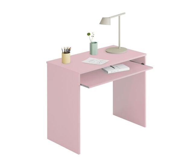 Escritorio aglomerado rosa 79x90x54cm