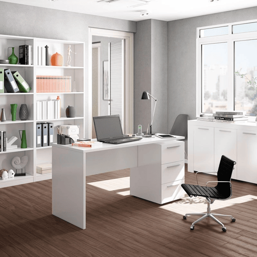 Mesa de escritorio Stylus Artik White (Branco mate) 138 x 74 x 60cm cm Mesa de escritorio Stylus Artik White (Branco mate) 138 x 74 x 60cm cm