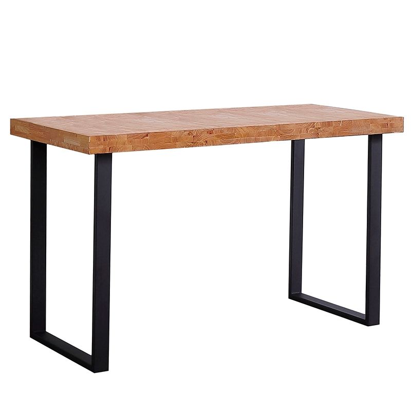 Mesa de escritorio con patas metálicas en negro y roble salvaje 120x60 cm natural roble salvaje - negro 120 cm