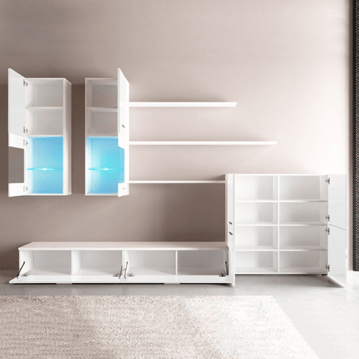 Mobiliário de sala de estar Beta Branco 300 x 189 x 42 cm