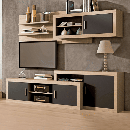Salão Nuka V2 Cambria - Grafite 240 x 69 x 41,4 cm Salão Nuka V2 Cambria - Grafite 240 x 69 x 41,4 cm