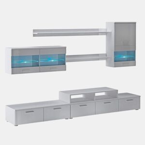 Mobiliário de sala de estar Alfa Branco 250 x 194 x 42 cm