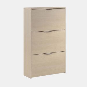 Sapateira moderna de 3 portas Carvalho 60 x 113 x 22cm cm