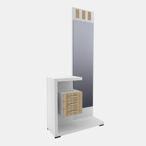 Mobiliário de corredor Prisma Cambria - Branco 85 x 75 x 27,9 cm