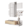 Mobiliário de corredor Tekkan Artik White (Branco mate) - Carvalho canadiano 75 x 116 x 29cm cm