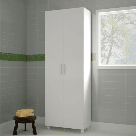 Home Roupeiro - 2 Portas - Venprodin - 183X72X35Cm - Branco