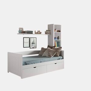 Venprodin | Cama com gavetas lacada a branco