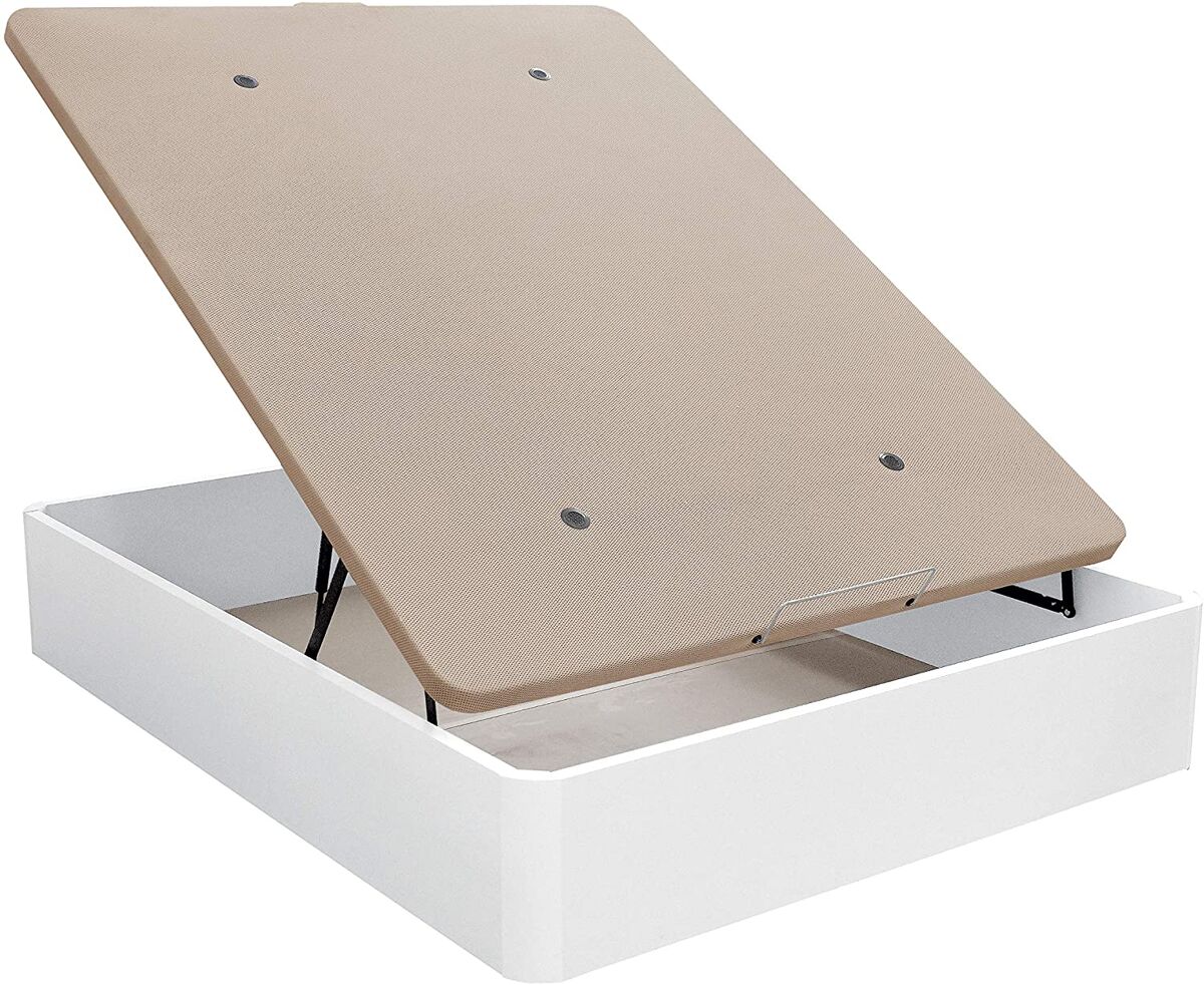 Canapé Abatible de Gran Capacidad Tapa tapizada en 3D Transpirable 135x190